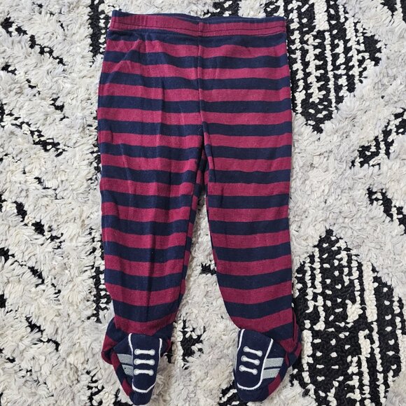 Carter's Baby Boy 2 piece Long Sleeve Striped Rookie Set 6 Months - Picture 5 of 7